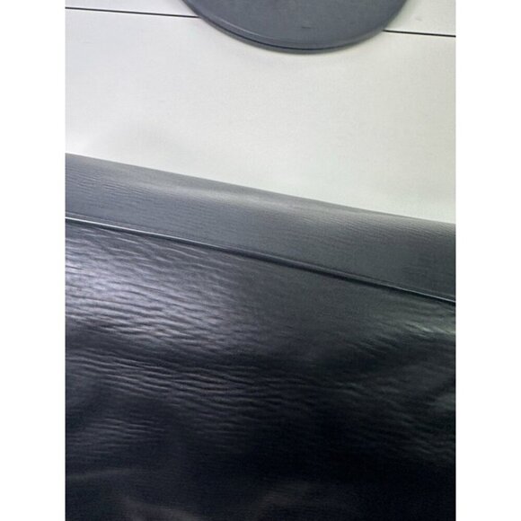 TORY BURCH Carter Black Pebbled Leather Large Tote w/ gold chain - Picture 5 of 12